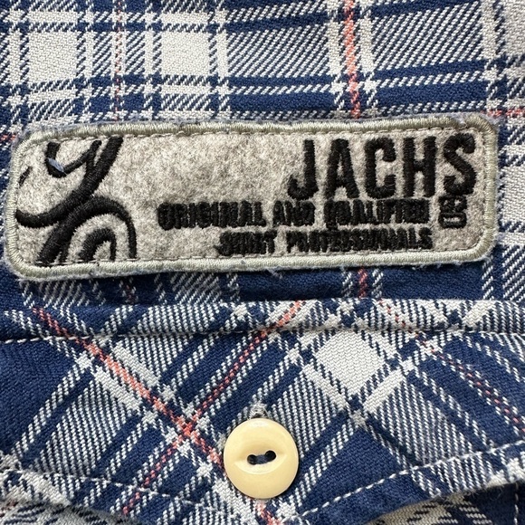 Jachs Men's Blue Plaid Shirt - Picture 7 of 8